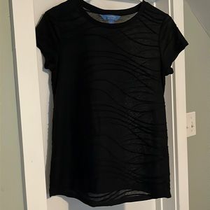 Simply Vera Vera Wang Black Short Sleeve T